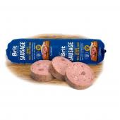 Brit Premium Dog Sausage влажный корм для собак с говядиной и рыбой 800 г